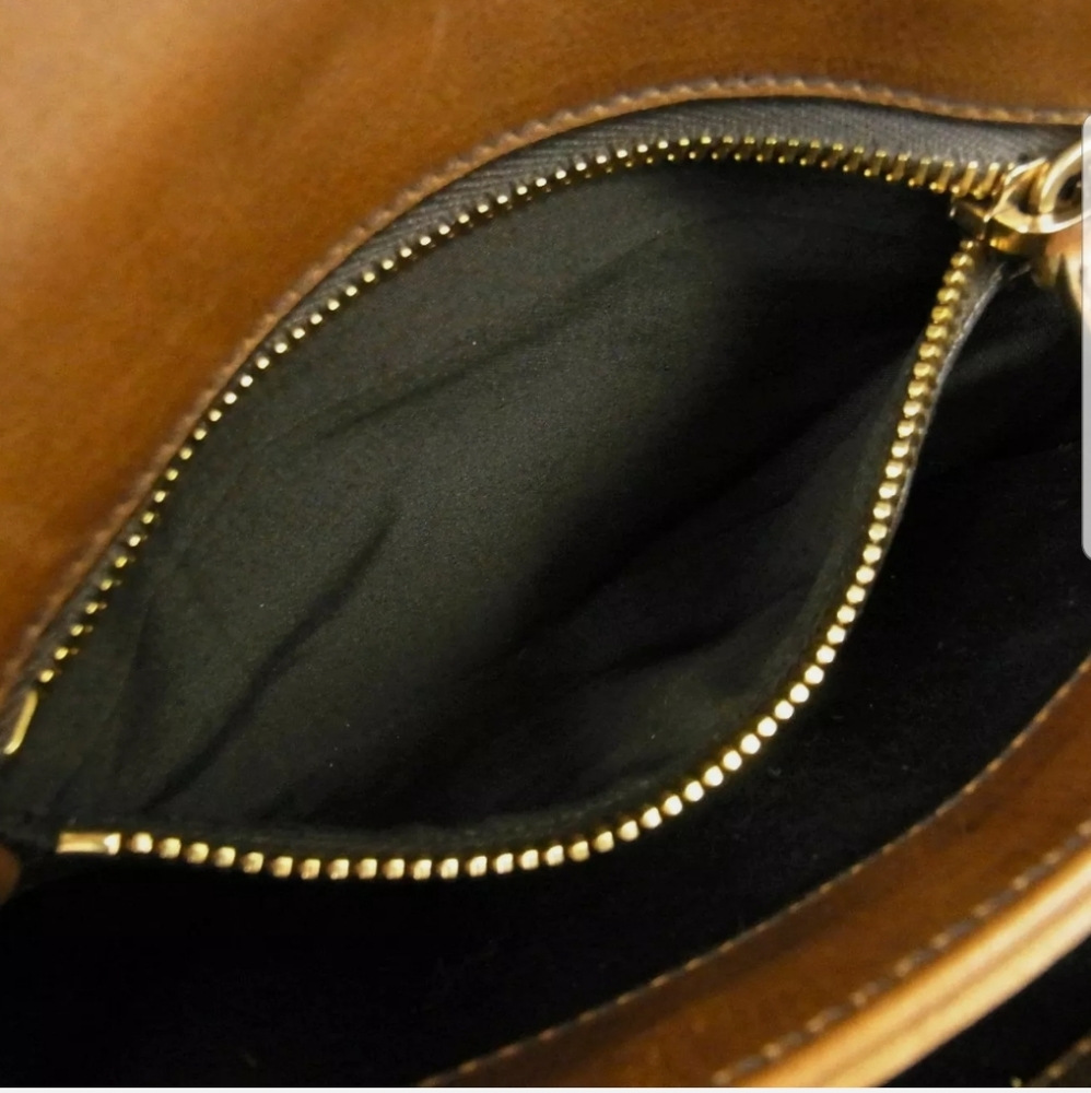 MIU MIU Beautiful Crossbody Fuzzy Leather Purse Gold Hardware Italy - Picture 9 of 11